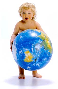 Baby-and-Globe