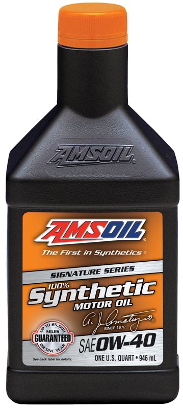 AMSOIL Signature Series 0W-40 Synthetic Motor Oil - AMSOIL Oil - A1  Synthetic Oil