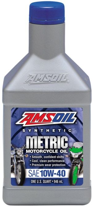 AMSOIL Synthetic Metric SAE 10W-40 Motorcycle Oil