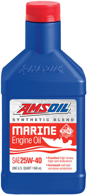 AMSOIL SAE 25W-40 Synthetic Blend Marine Engine Oil