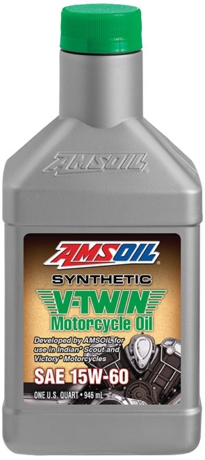 AMSOIL Synthetic SAE 15W-60 V-Twin Motorcycle Oil