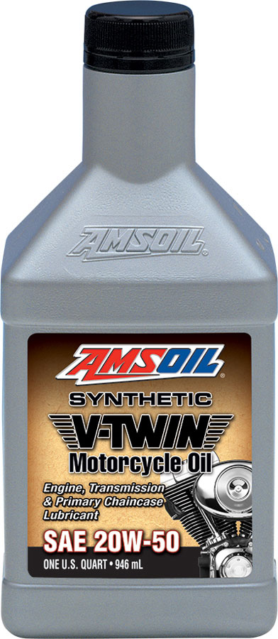 AMSOIL SAE 20W-50 Synthetic V-Twin Motorcycle Oil