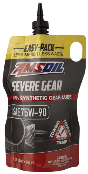 AMSOIL SEVERE GEAR SAE 75W-90 Available in No Mess No Fuss Easy-Pack