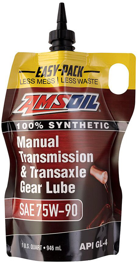 AMSOIL Synthetic SAE 75W-90 Manual Transmission & Transaxle Gear Lube Now Available in Easy-Packs