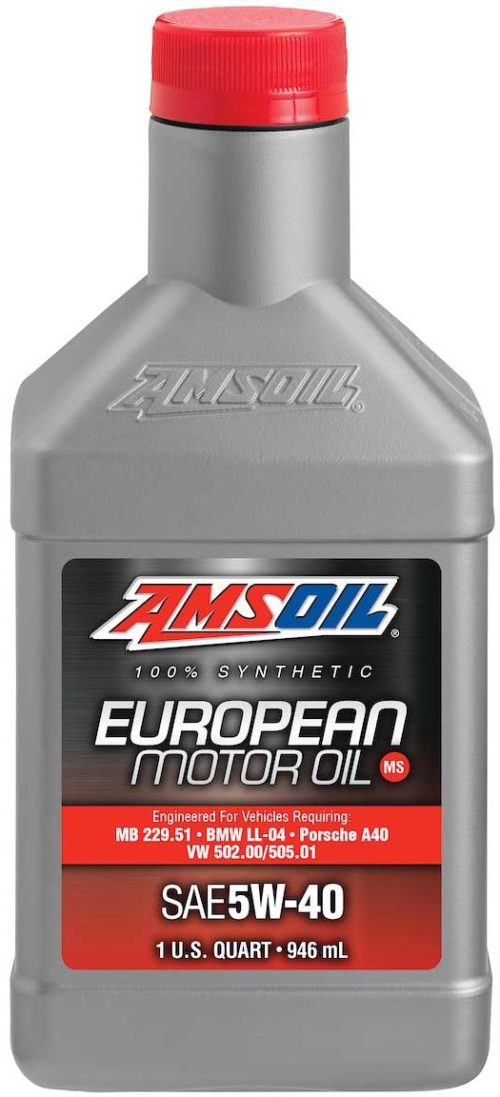 AMSOIL Synthetic SAE 5W-40 MS European Formula Motor Oil