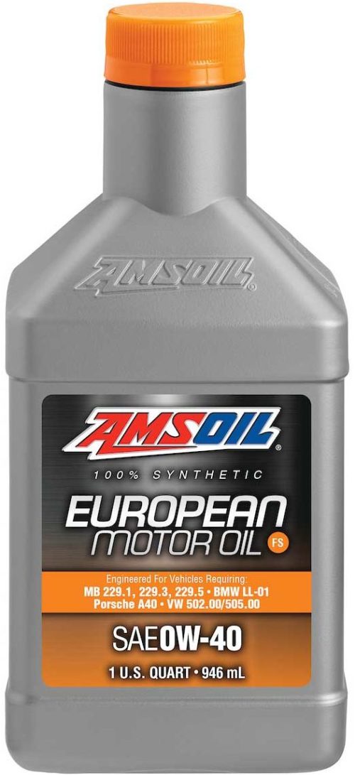 AMSOIL European Car Formula 0W-40 Full-SAPS Synthetic Motor Oil