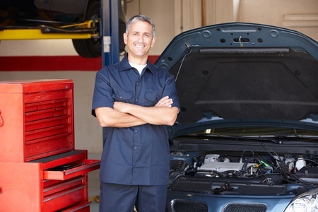 Mechanic in Garage