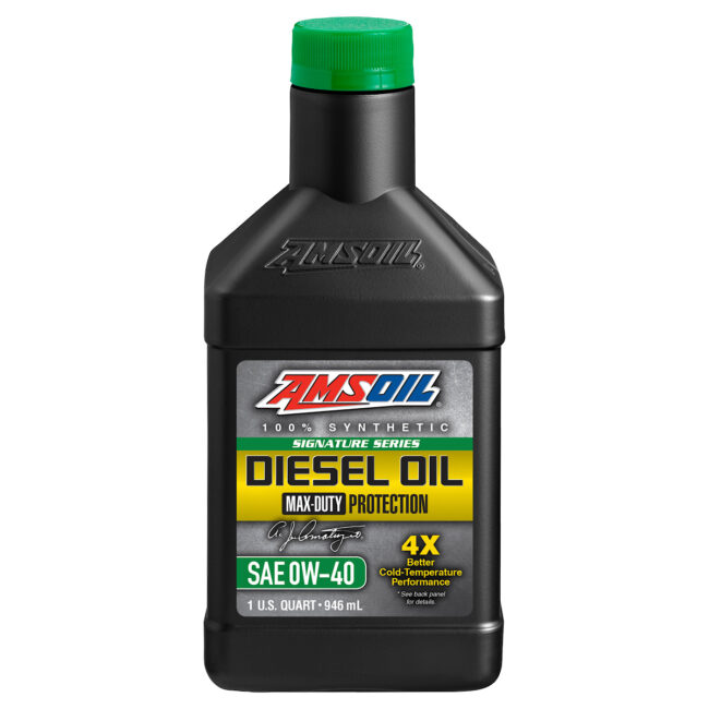 AMSOIL Signature Series Max-Duty Synthetic SAE 0W-40 Diesel Oil API CK-4
