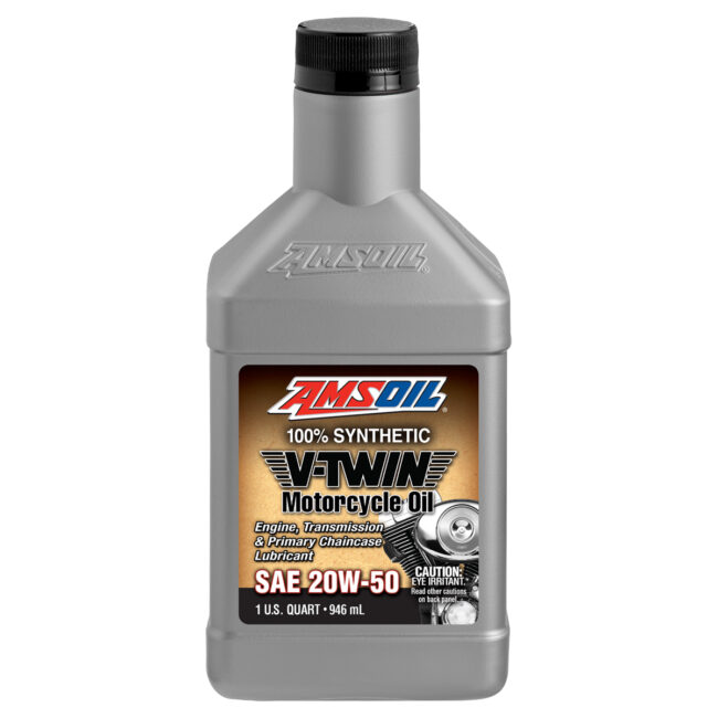 AMSOIL SAE 20W-50 Synthetic V-Twin Motorcycle Oil
