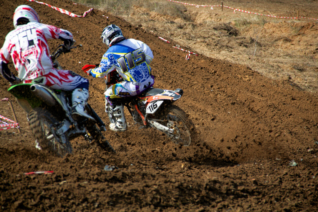 Racing dirtbikes
