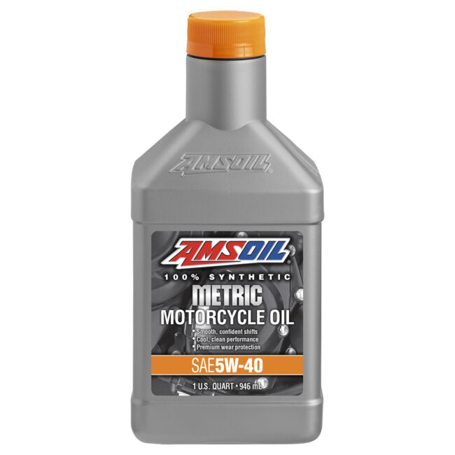 AMSOIL 5W-40 100% Synthetic Metric Motorcycle Oil