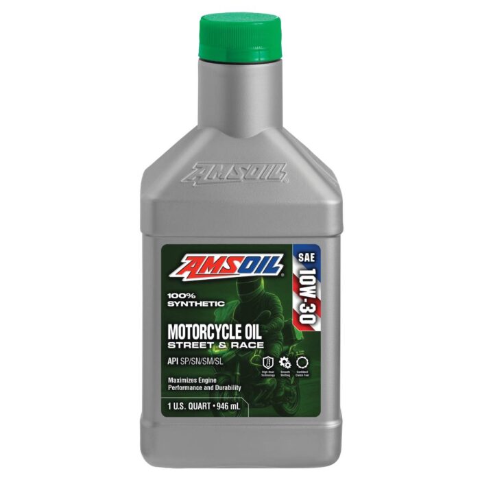AMSOIL SAE 10W-30 Synthetic Motorcycle Oil