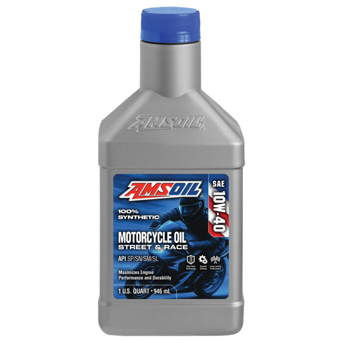 AMSOIL SAE 10W-40 100% Synthetic Motorcycle Oil
