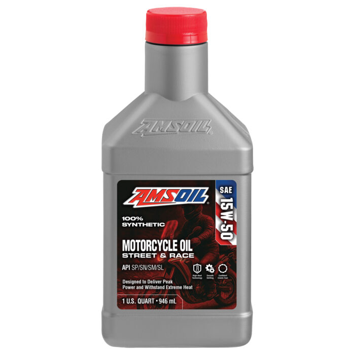 AMSOIL 15W-50 100% Synthetic Motorcycle Oil