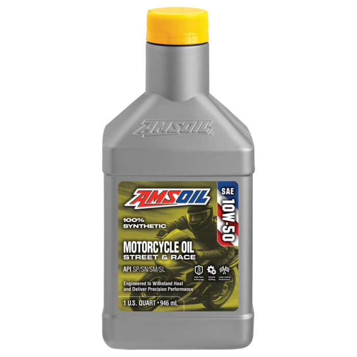 AMSOIL 10W-50 100% Synthetic Motorcycle Oil
